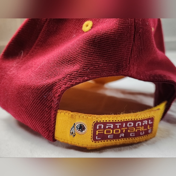 Washington Redskins Double Logo NFL Adult Hat Cap Adjustable Hook & Loop - Picture 5 of 7